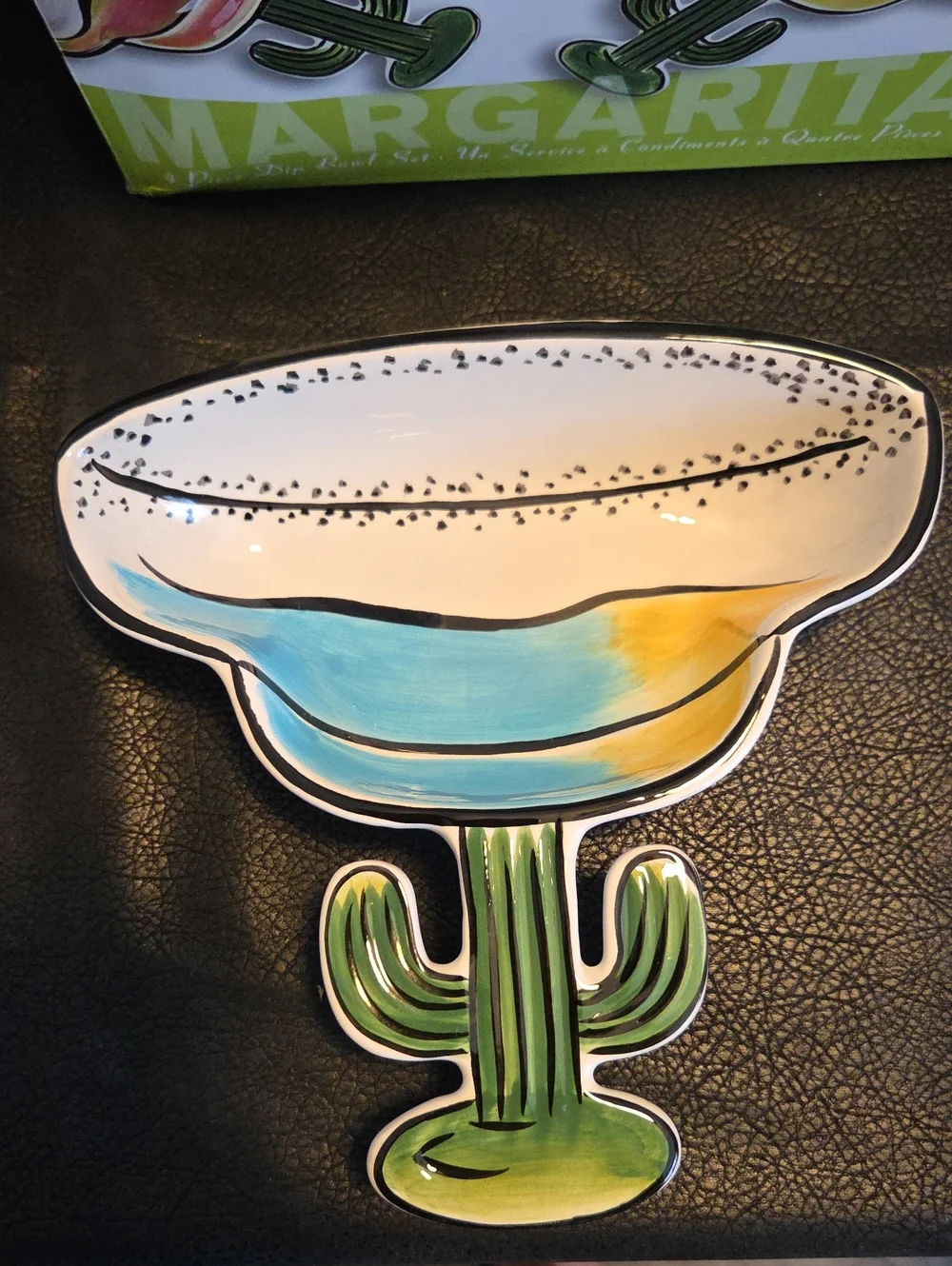 Clay Art Margarita Cactus Serving Bowl Set - Multicolor
